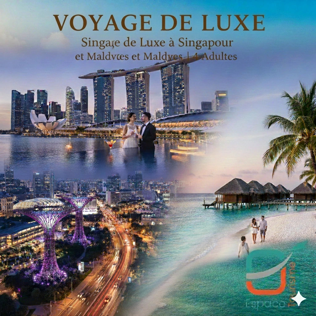 Voyage de Luxe à Singapour et Maldives | 4 Adultes